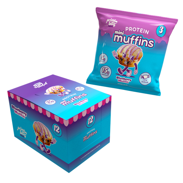 Alpha Prime Alpha Prime Prime Bites Mini Protein Muffins - Blueberry