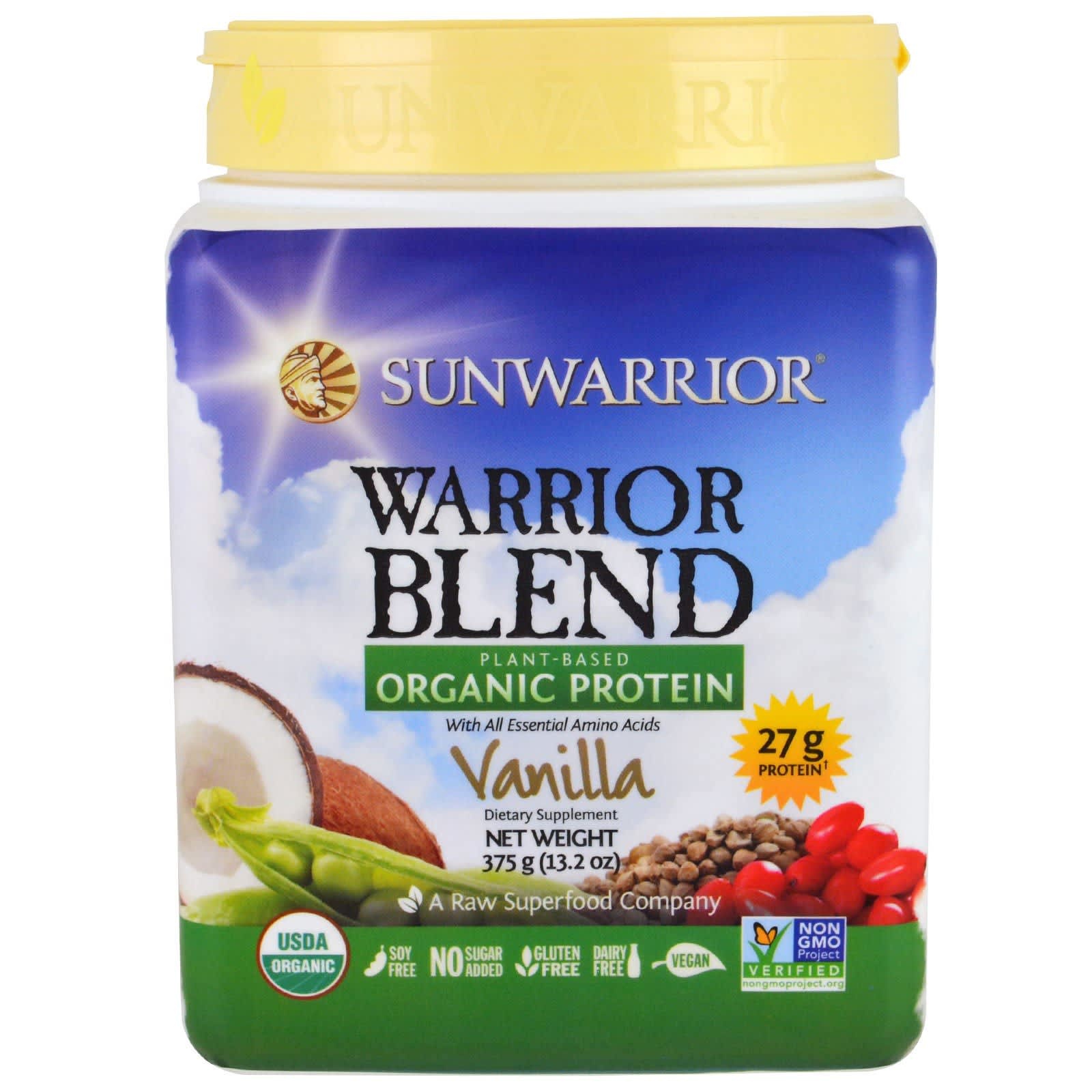 Sunwarrior Sunwarrior Warrior Blend Protein - Vanilla, 375 g