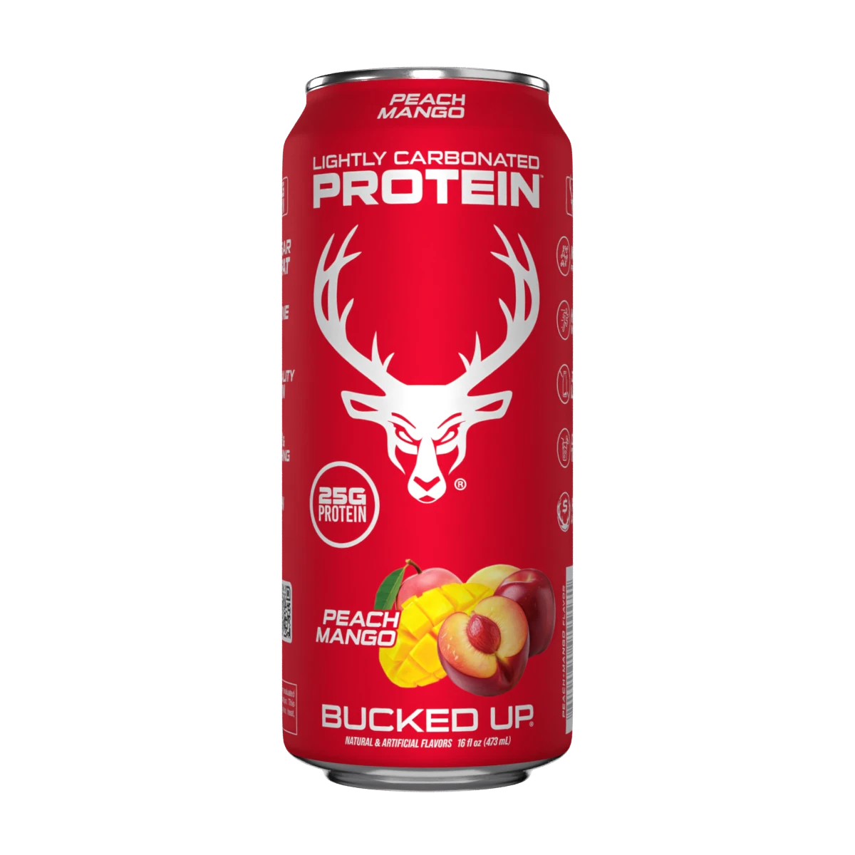 Das Labs Bucked Up Lightly Carbonated Protein Drink - Peach Mango