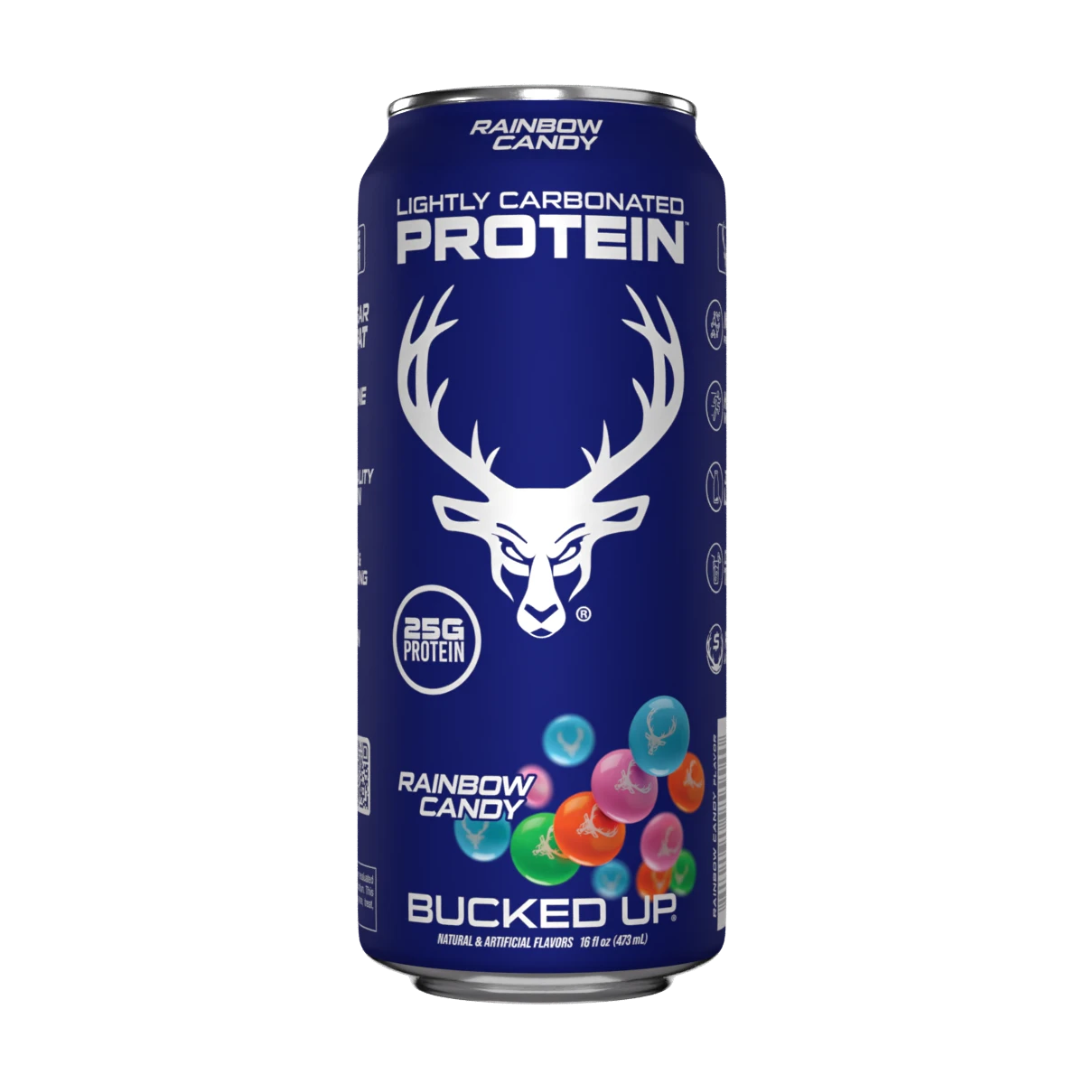 Das Labs Bucked Up Lightly Carbonated Protein Drink - Rainbow Candy
