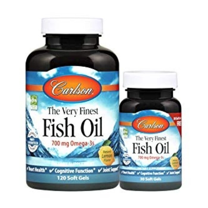 Carlson Carlson The Very Finest Fish Oil - Lemon, 120 Softgel Bonus Pack