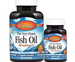 Carlson Carlson The Very Finest Fish Oil - Orange, 120 Softgel Bonus Pack