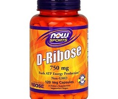 NOW FOODS NOW Foods D-Ribose 750 mg - 120 Capsules