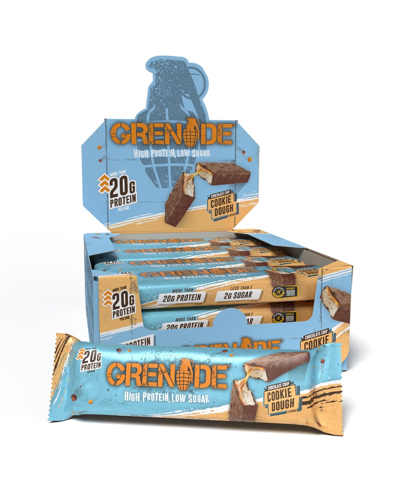 Grenade Grenade Protein Bar - Chocolate Chip Cookie Dough