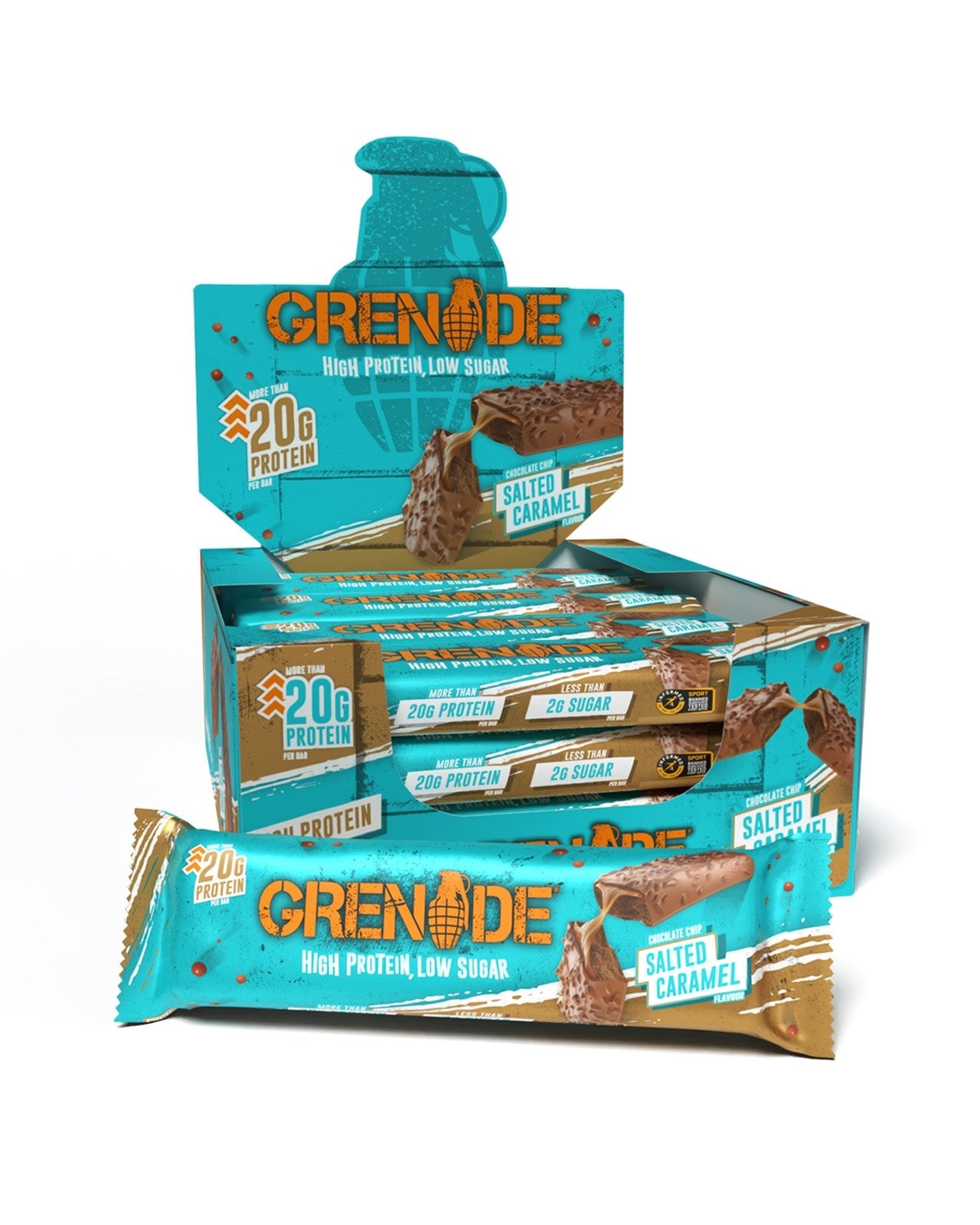 Grenade Protein Bar - Chocolate Chip Salted Caramel