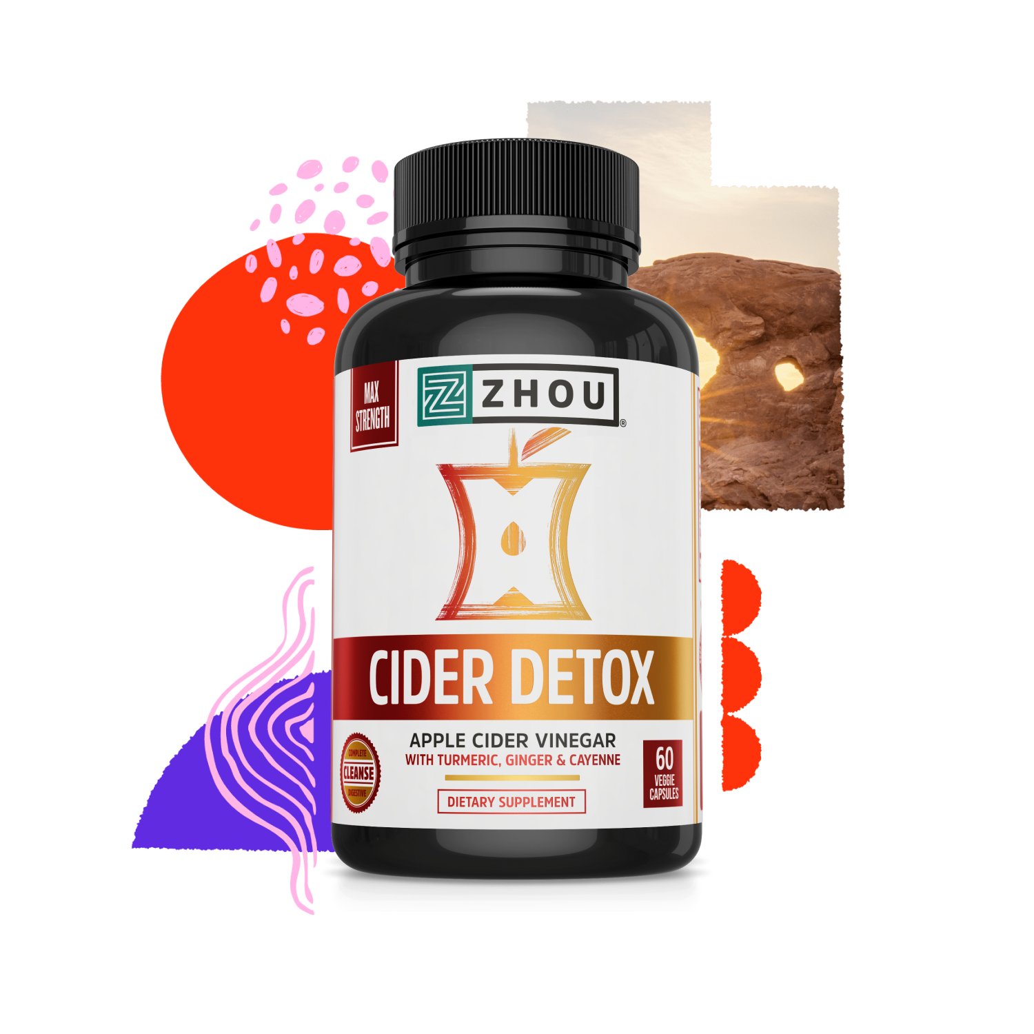 Zhou Nutrition Zhou Nutrition Cider Detox - 60 Capsules