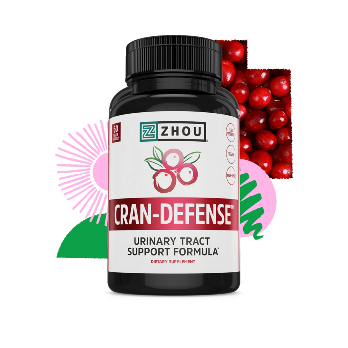 Zhou Nutrition Zhou Nutrition Cran-Defense - D-Mannose + Cranberry - 60 Veggie Capsules