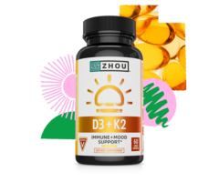 Zhou Nutrition Zhou Nutrition D3 + K2 - 60 Capsules