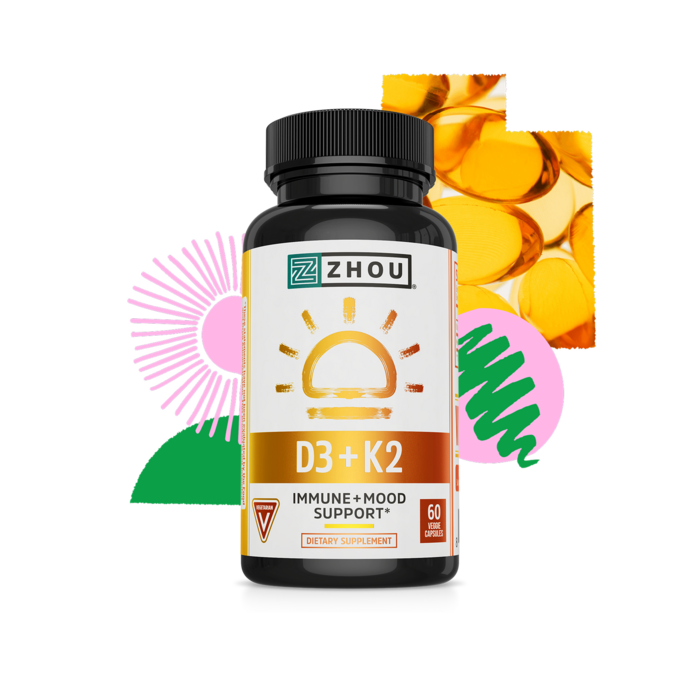 Zhou Nutrition Zhou Nutrition D3 + K2 - 60 Capsules
