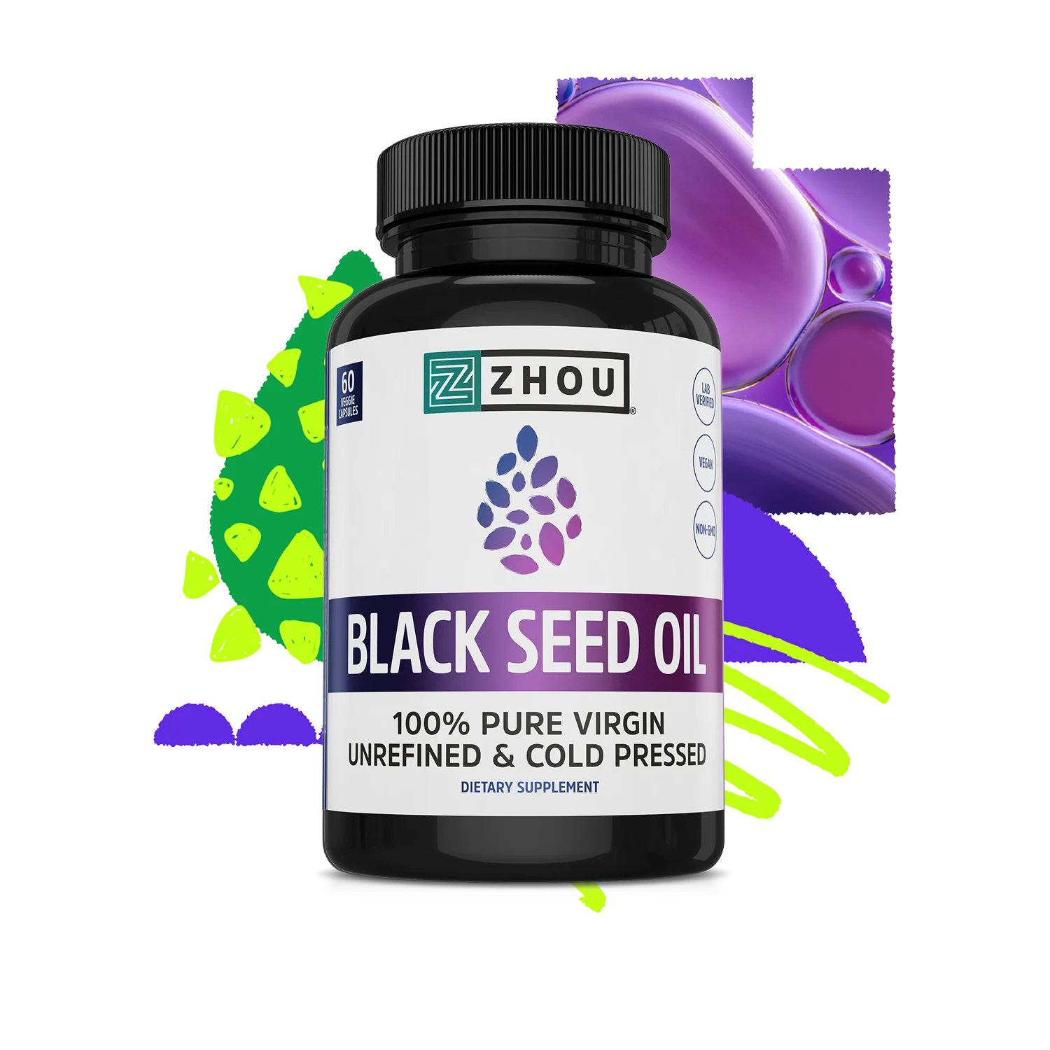 Zhou Nutrition Zhou Nutrition Black Seed Oil - 60 Capsules