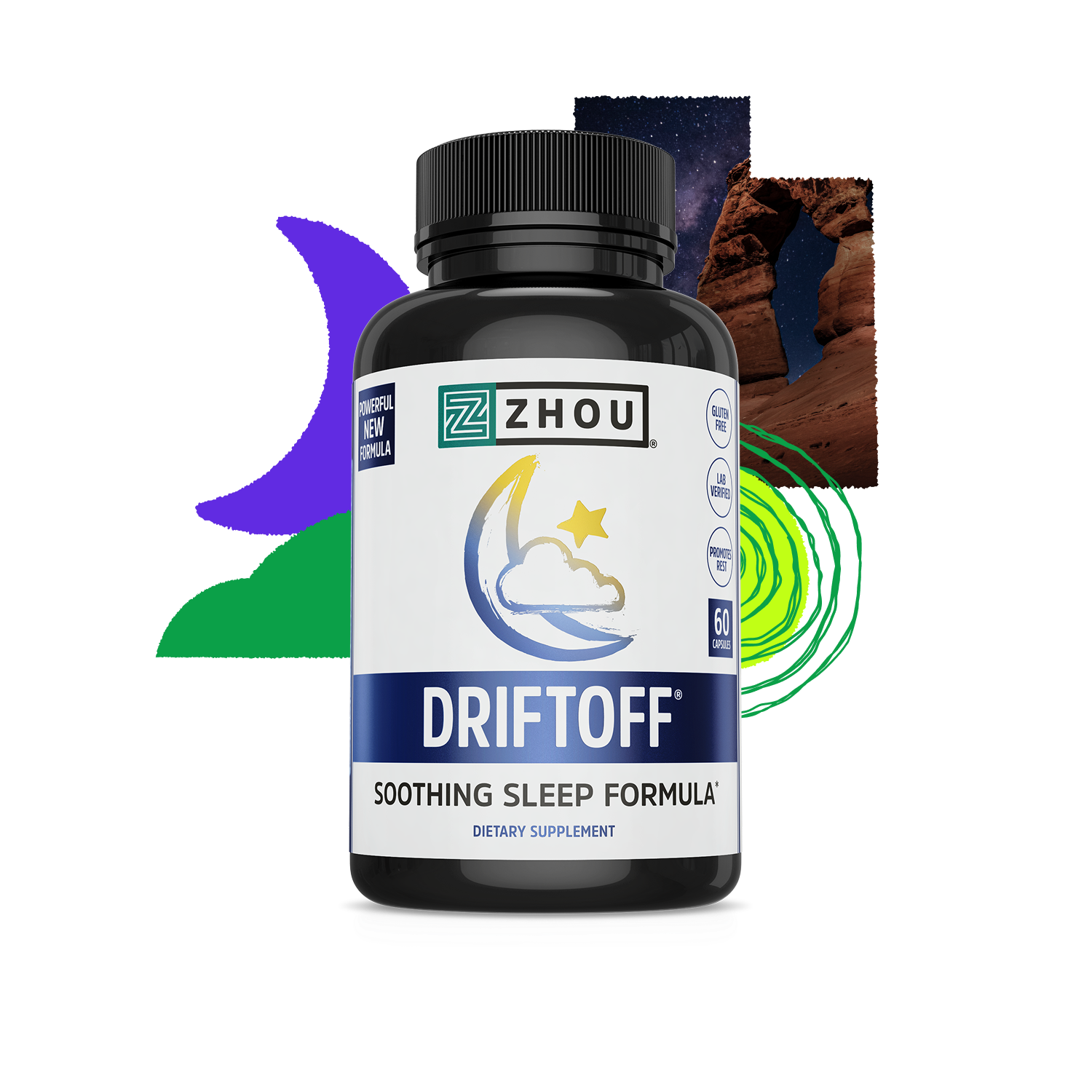Zhou Nutrition Zhou Nutrition Driftoff - 60 Capsules