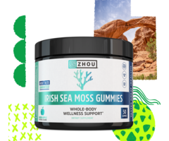 Zhou Nutrition Zhou Nutrition Irish Sea Moss Gummies - Green Apple - 50 Gummies