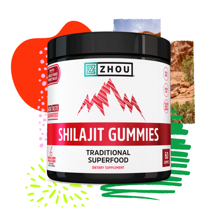 Zhou Nutrition Zhou Nutrition Shilajit Gummies - Cherry Vanilla