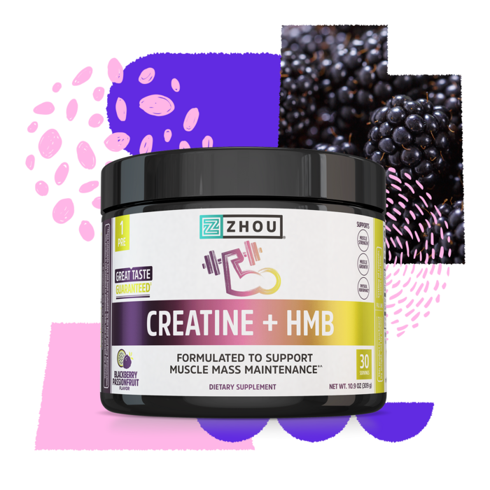 Zhou Nutrition Zhou Nutrition Creatine + HMB - Blackberry Passionfruit