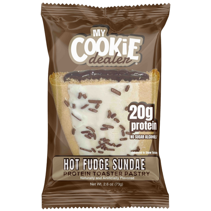 My Cookie Dealer My Cookie Dealer 20g Protein Toaster Pastry - Frosted Hot Fudge Sundae