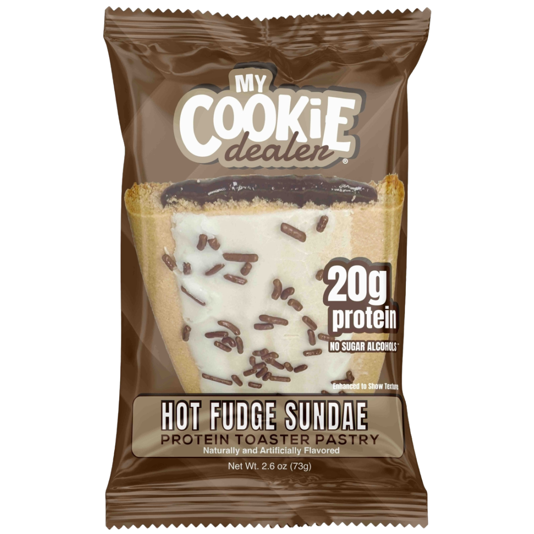 My Cookie Dealer My Cookie Dealer 20g Protein Toaster Pastry - Frosted Hot Fudge Sundae