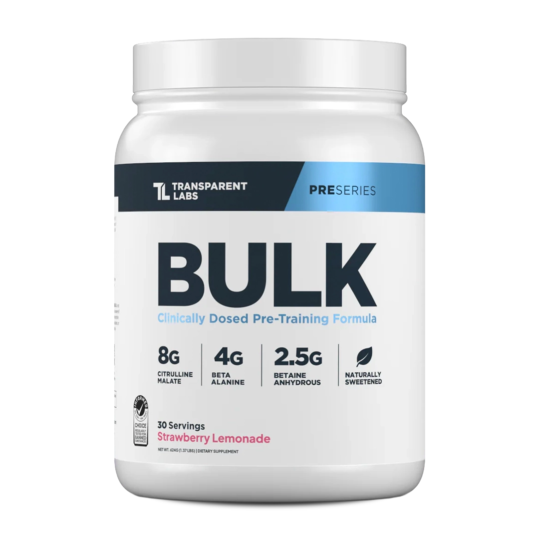 Transparent Labs Transparent Labs BULK Pre-Workout - Strawberry Lemonade - 30 Servings