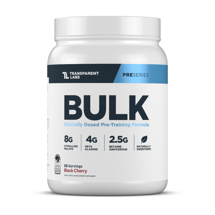 Transparent Labs Transparent Labs BULK Pre-Workout - Black Cherry - 30 Servings