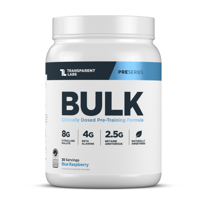 Transparent Labs Transparent Labs BULK Pre-Workout - Blue Raspberry - 30 Servings