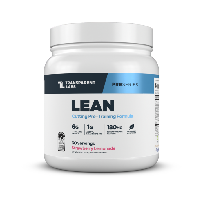 Transparent Labs Transparent Labs LEAN Pre-Workout - Strawberry Lemonade - 30 Servings