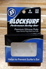 Block Surf Premium Silicone Putty Soft Ear Plugs 6 pairs with case