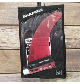 Shapers Shapers 8.5in Classic Fiberglass Longboard Fin Red
