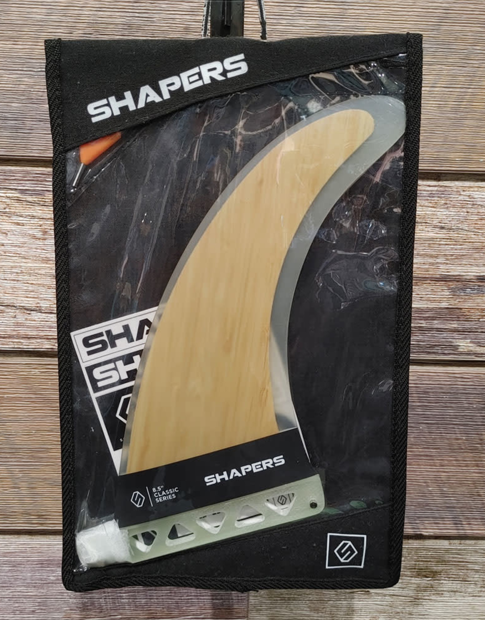 Shapers Shapers 8.5in Classic Fiberglass Longboard Fin Wood