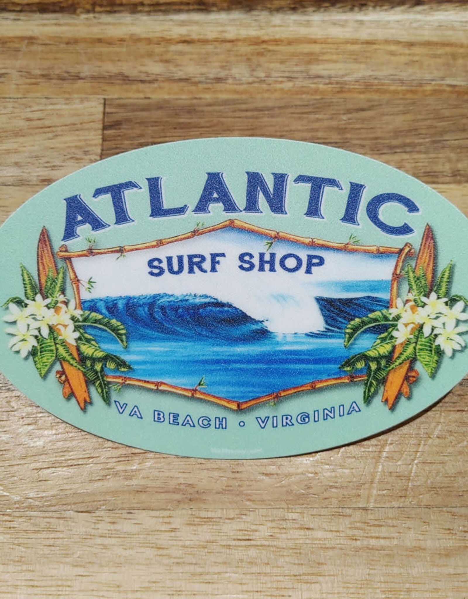 Atlantic Surf Co Atlantic Surf Tropical Wave Sticker