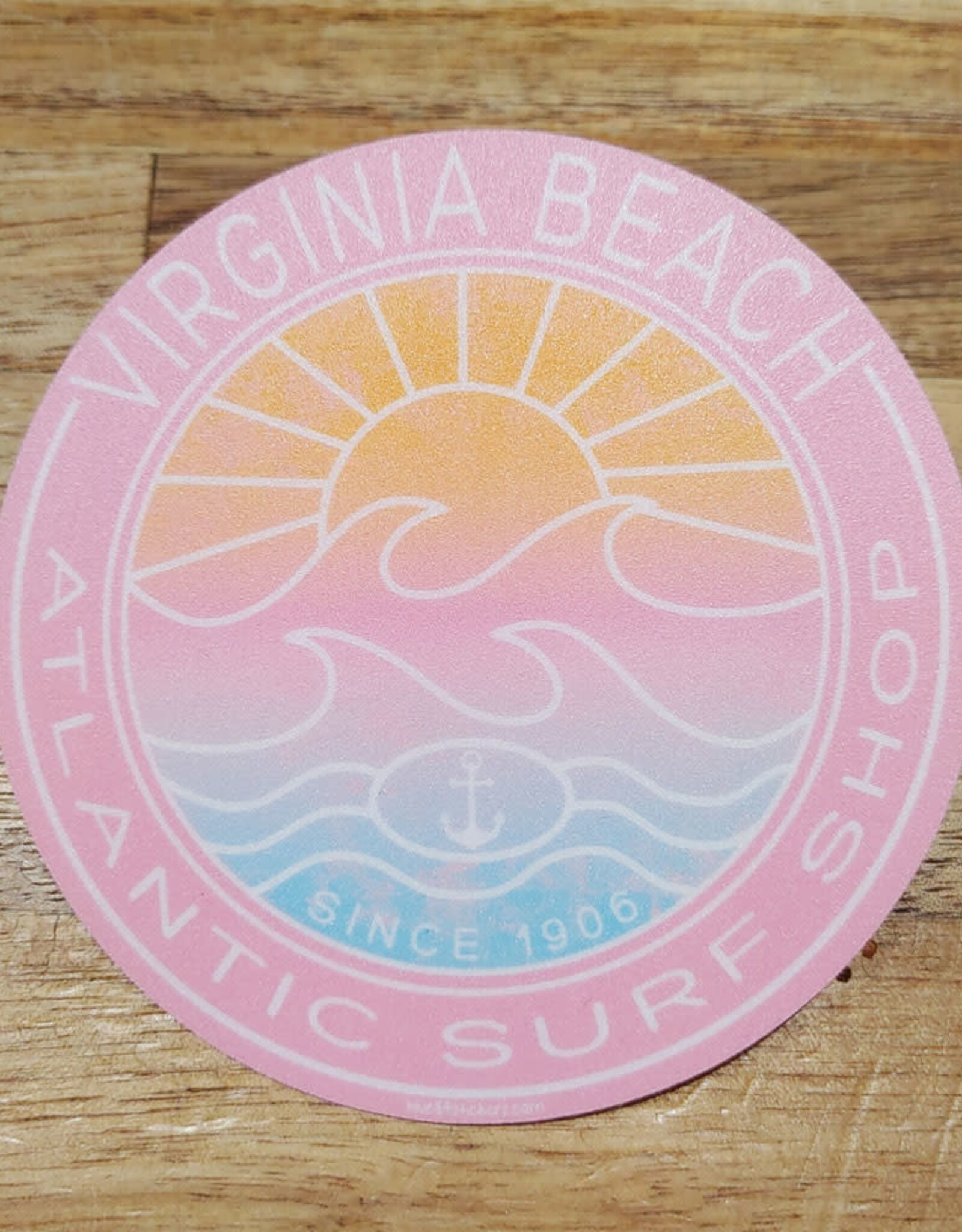 Atlantic Surf Co Atlantic Surf Shop Wave Anchor Sticker