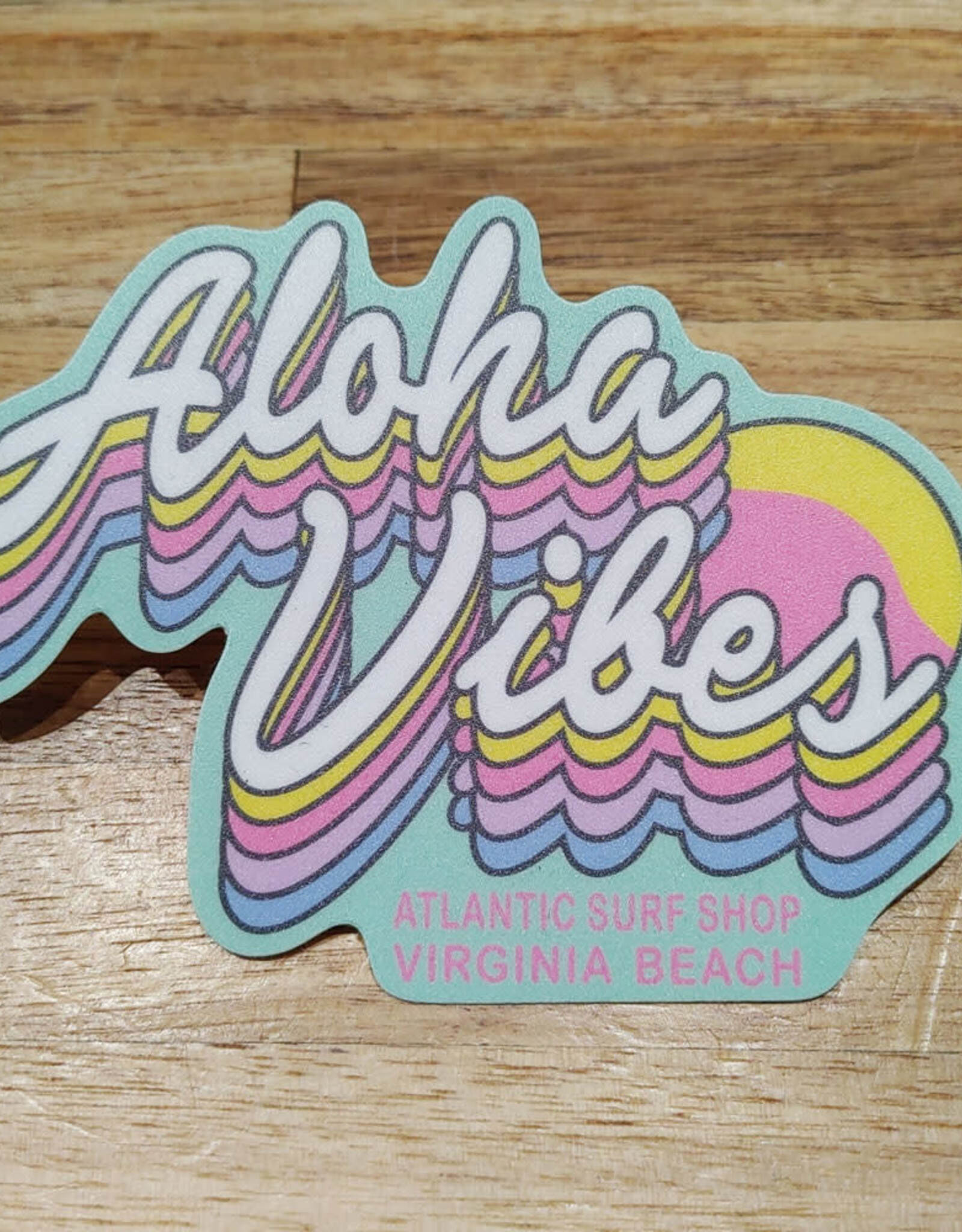 Atlantic Surf Co Atlantic Surf Shop Aloha Vibes Sticker