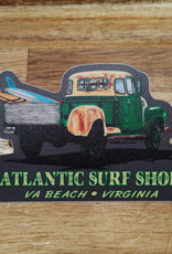 Atlantic Surf Co Atlantic Surf Shop Old Surf Truck Sticker