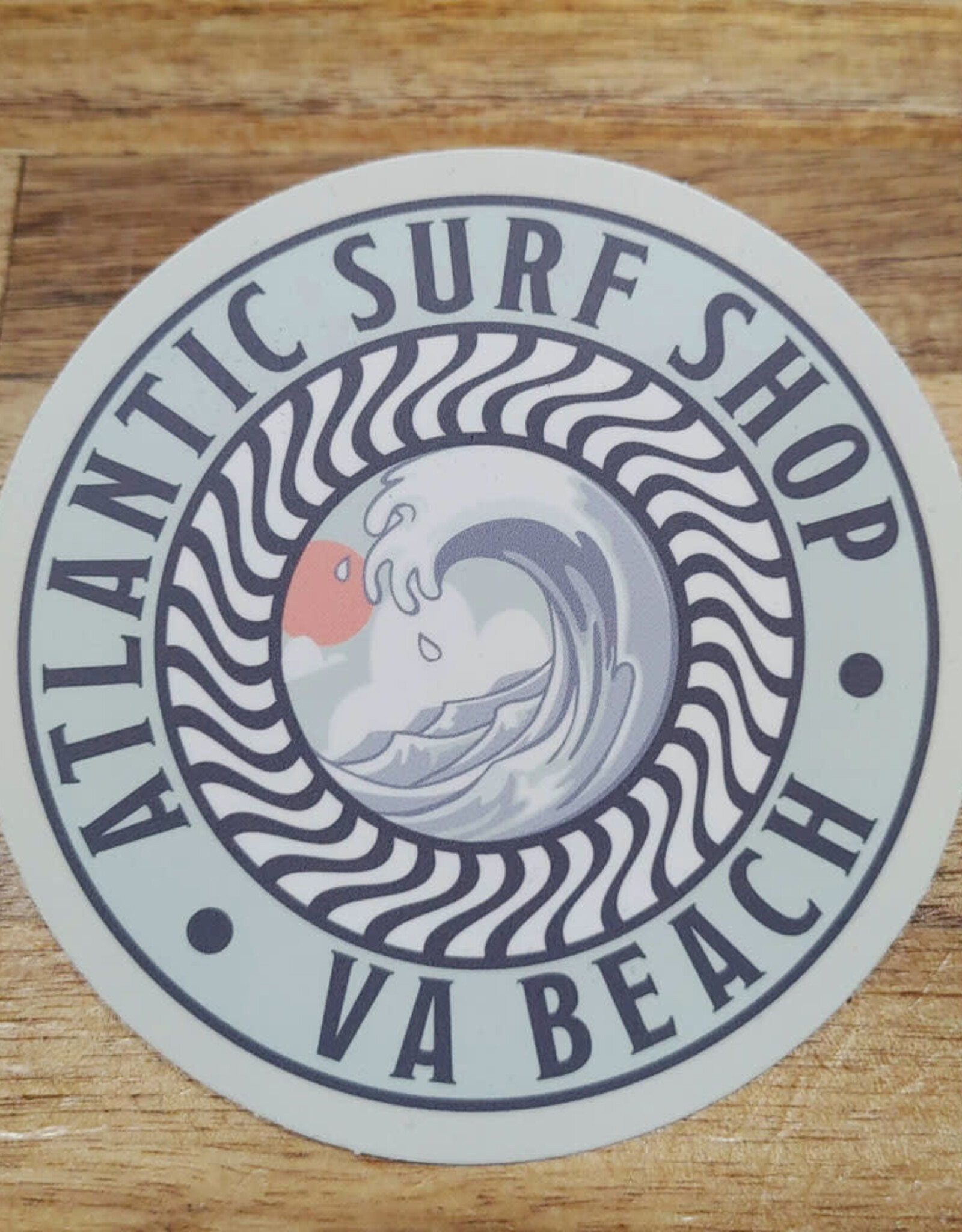 Atlantic Surf Co Atlantic Surf Shop Hypnotic Wave Sticker