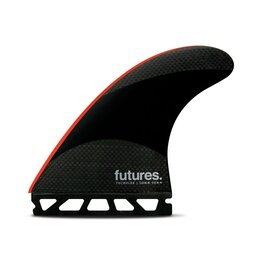 Futures JJ-2 Large Techflex Thruster Black/Bright Red