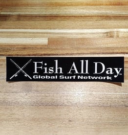 Global Surf Network Global Surf Network Fish All Day Sticker