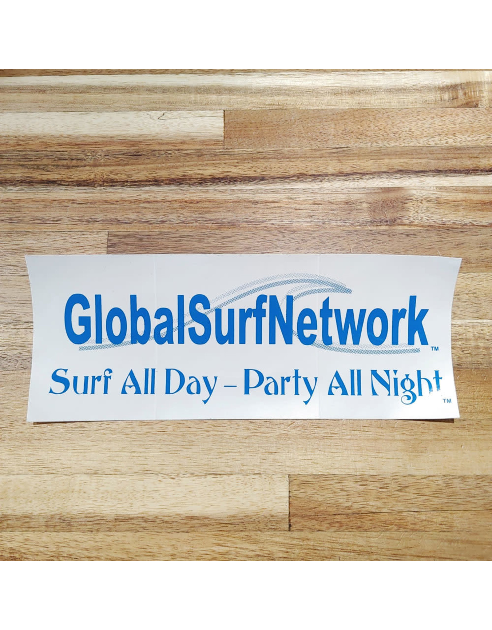 Global Surf Network Global Surf Network Surf All Day Party All Night Large Sticker