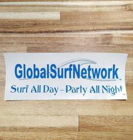 Global Surf Network Global Surf Network Surf All Day Party All Night Large Sticker