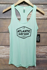 Atlantic Surf Co Atlantic Surf Shop Badge Women's Racerback Tank