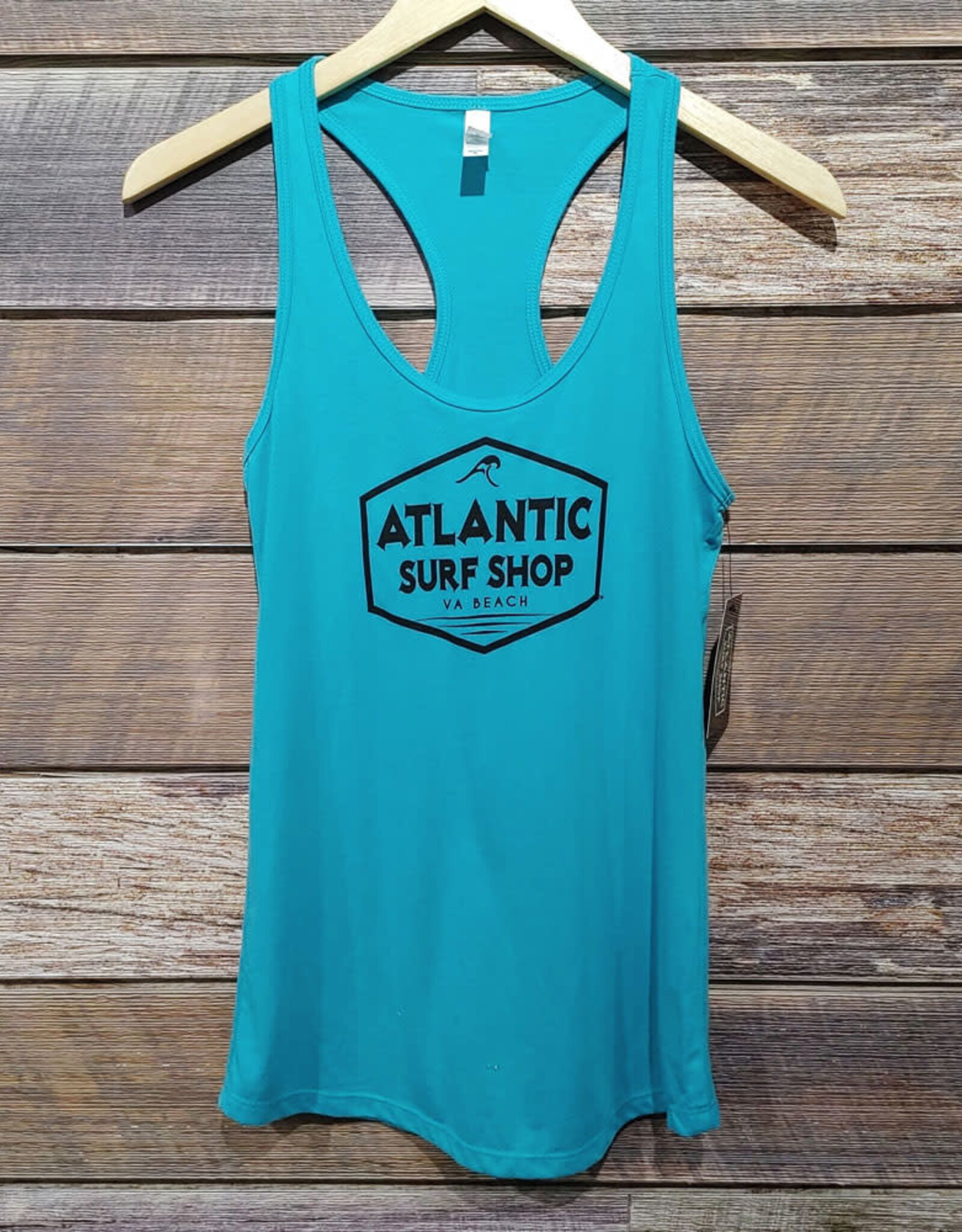 Atlantic Surf Co Atlantic Surf Shop Badge Women's Racerback Tank