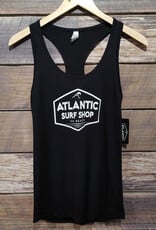 Atlantic Surf Co Atlantic Surf Shop Badge Women's Racerback Tank