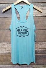 Atlantic Surf Co Atlantic Surf Shop Badge Women's Racerback Tank