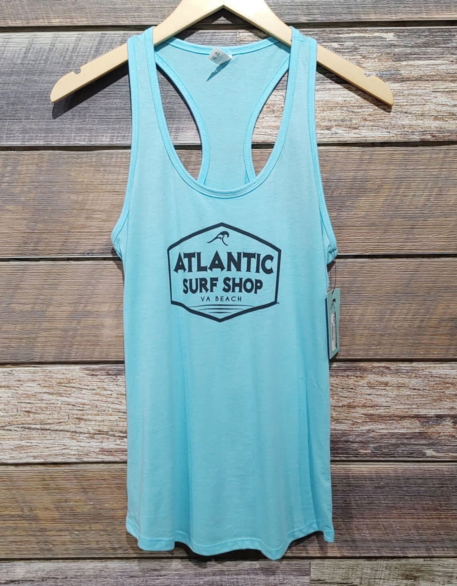 Atlantic Surf Co Atlantic Surf Shop Badge Women's Racerback Tank