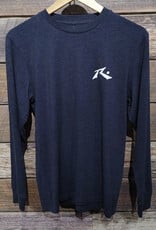 Rusty Rusty Base Long Sleeve Marle Tee Navy