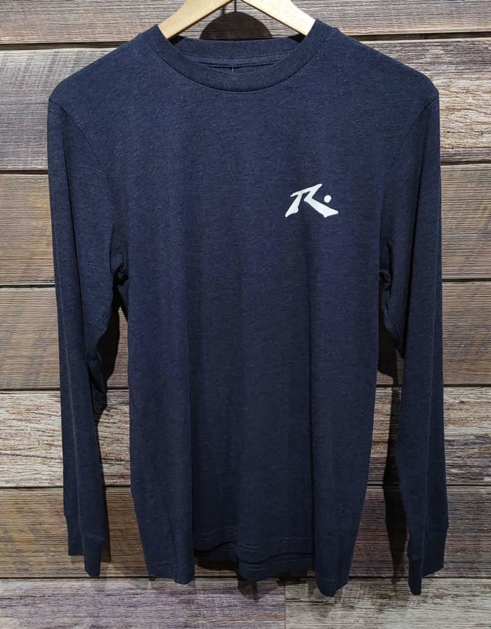 Rusty Rusty Base Long Sleeve Marle Tee Navy