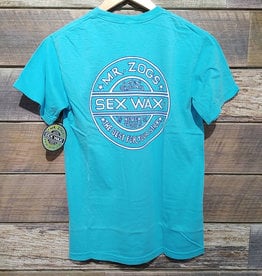 Mr. Zogs Sexwax Mr. Zogs Sexwax Pinstripe Tee Lagoon Blue