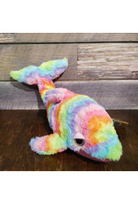 The Petting Zoo Tie Dye Dolphin Large Stuffie
