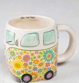 Natural Life Natural Life Folk Art Mug Hippie Van