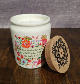 Natural Life Natural Life Ceramic Jar Candle Jasmine & Honey