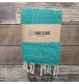 Sand Cloud Sand Cloud Sea Turtle Reef Towel Turquoise Large