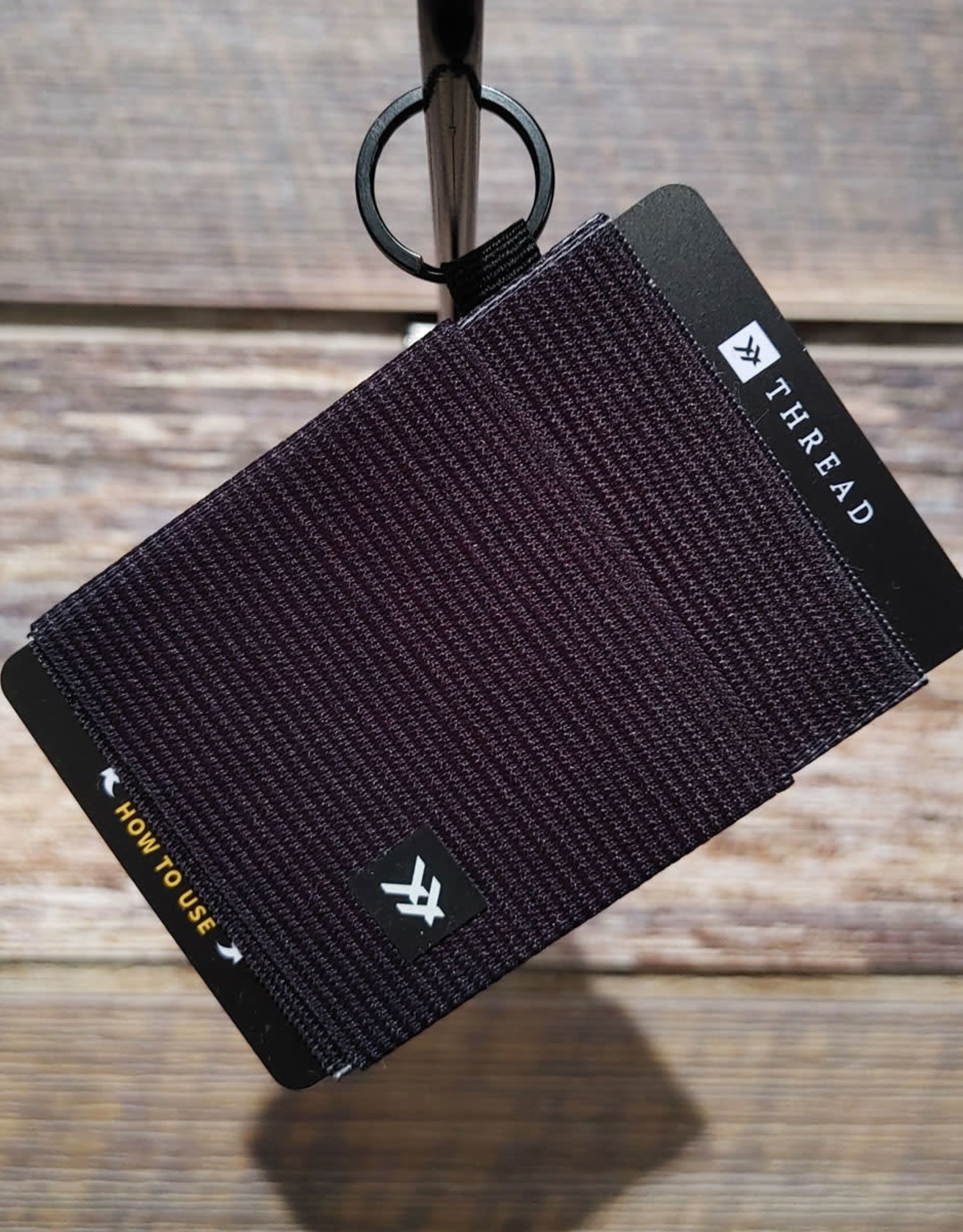 Thread Wallet Thread Black Elastic Wallet