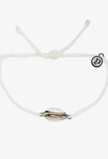Pura Vida Pura Vida Costa Cowrie Silver Bracelet White